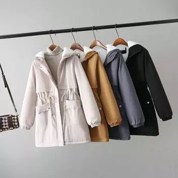 Пальто из овечьей шерсти, женское, новое осенне-зимнее пальто в иностранном стиле для маленьких мужчин, флисовое утолщенное пальто средней и длинной длины M