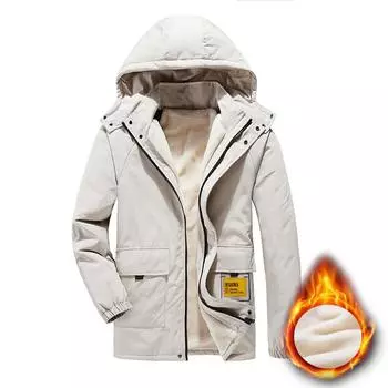 Пальто из ягненка, мужская осенне-зимняя бархатная куртка с хлопковой подкладкой, зимняя свободная повседневная куртка с хлопковой подкладкой M