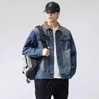 Пальто мужское весеннее новое мужское топовое модное брендовое ретро американское мужское тонкое пальто M