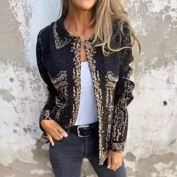 Пальто осень-весна с карманом-клапаном, отложным воротником, длинными рукавами, однобортное, на пуговицах, в стиле ретро, повседневное L хаки