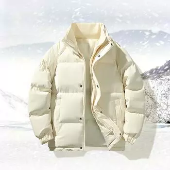 Пальто с хлопковой подкладкой для мужчин и женщин, зимняя новая повседневная свободная куртка с воротником и хлопковой подкладкой, куртка для пары, толстое теплое пальто с хлопковой подкладкой, мужская одежда M