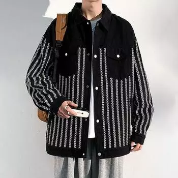 Пальто с лацканами, весенне-осенняя мужская модная куртка-комбинезон с длинными рукавами XXXL белый