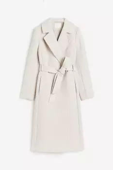 Пальто с поясом