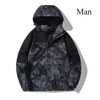 Пальто штурмовика для активного отдыха Весеннее пальто Повседневное Альпинизм Весна и осень Любители Мужчины и Женщины Одинаковая водонепроницаемая ветрозащитная куртка L зелёный/чёрный