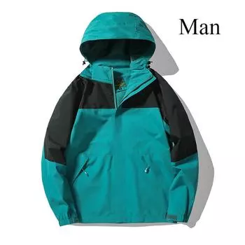 Пальто штурмовика для активного отдыха Весеннее пальто Повседневное Альпинизм Весна и осень Любители Мужчины и Женщины Одинаковая водонепроницаемая ветрозащитная куртка L