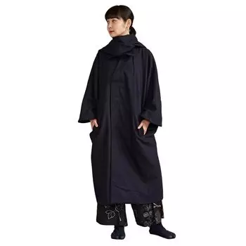 Пальто Tobi Пальто Tombi с кашне Tombi в стиле кимоно хаори Wamonoya Kaya Унисекс Favolic 7CQ-2312 (военно-морской флот) тёмно-синий