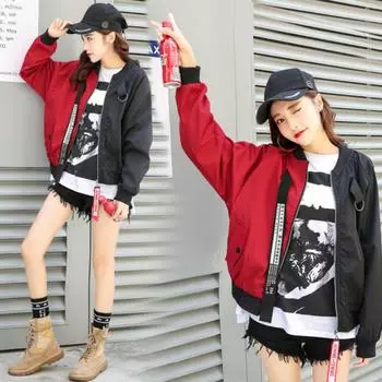 Пальто в бейсбольном стиле, осенний женский свитер с принтом в стиле BF, свободные куртки с круглым воротником, толстовки XL