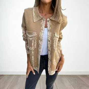 Пальто Yousheng осень-весна с карманами-клапанами, отложным воротником, длинными рукавами, однобортное, винтажная повседневная верхняя одежда, повседневная куртка M чёрный