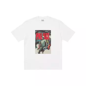 Palace Anime Character Logo Print Round Neck Letter Short Sleeve T-Shirt Unisex T-Shirt P21TS173 S