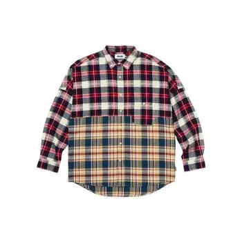 Palace Checkmate Рубашка с длинными рукавами и заниженными плечами Топы унисекс Красный PLC-FW23-016 L