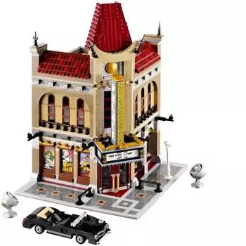 Дворец Кинотеатр Строительные Блоки Кирпичи День Рождения Подарочные Игрушки Рождество