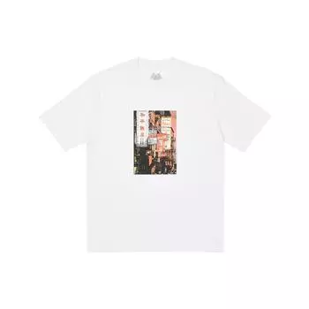 Palace Футболка Downtown Белые топы унисекс P24TS105 M