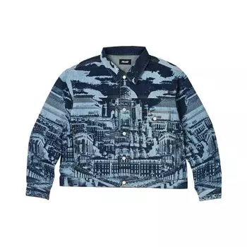 Palace Джинсовая куртка Mega Palace унисекс верхняя одежда синего цвета P25JK048 XL