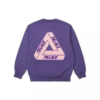 Palace Флисовая толстовка с круглым вырезом Spring Collection Tri-Ferg Толстовка унисекс Фиолетовая PLC23029 M