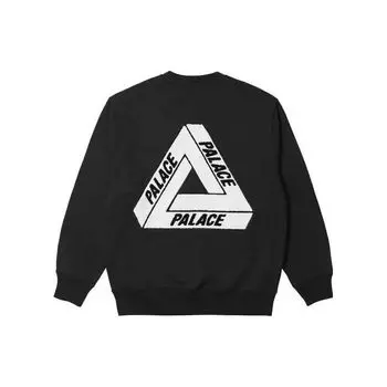 Palace Флисовые топы унисекс Tri-Ferg Crew Black P24CS054 S