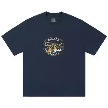Palace Футболка Active темно-синяя унисекс топы синего цвета P27TS062 L