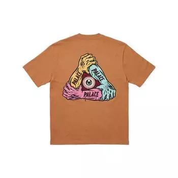 Palace Футболка Arms Melted Sugar Топы унисекс Коричневая P25TS125 M