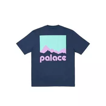 Palace Футболка Berghaus темно-синяя унисекс топы синего цвета P26BHTS003 XL