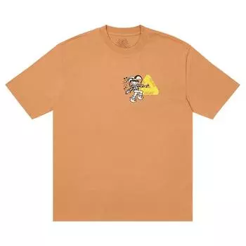Palace Футболка Derek Garage Melted Sugar унисекс-топы оранжевого цвета P25TS195 XL
