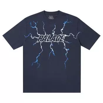 Palace Футболка Fully Charged темно-синяя унисекс-топы синего цвета P25TS238 XL