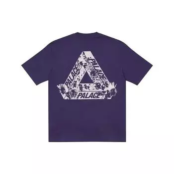 Palace Футболка FW21 Tri-Heads Футболка унисекс Фиолетовая P21TS155 M