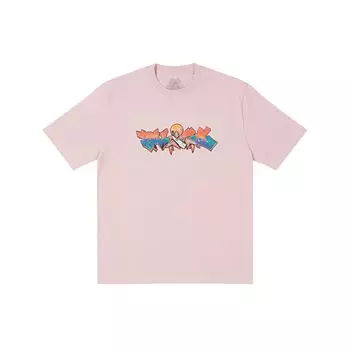 Palace Футболка FW21 Ultimo Series Zomby, светло-розовая, с мультяшным принтом, с круглым вырезом и коротким рукавом, футболка унисекс P21TS234 M