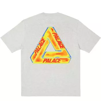Palace Футболка Heat Sensi Серые топы унисекс меланжевого цвета P26TS191 S