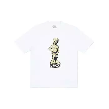 Palace Футболка Jimmy Piddle белая с принтом портрета, короткий рукав, унисекс, P15TS150 S