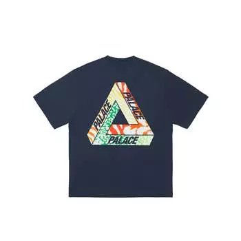 Palace Футболка Jungle Dream темно-синяя унисекс топы синего цвета P27TS106 S