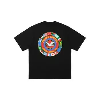 Palace Футболка Nations черная унисекс топы P27TS061 S