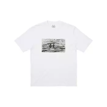 Palace Футболка Nessie белая унисекс-топы P25TS076 S