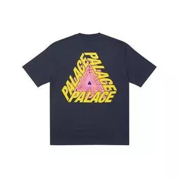 Palace Футболка P3 Bare Times темно-синяя унисекс-топы синего цвета P22TS362 S