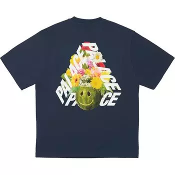 Palace Футболка P-3 Punch темно-синяя унисекс-топы синего цвета P27TS019 S