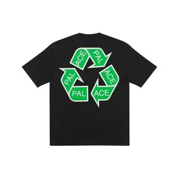 Palace Футболка P Cycle с логотипом Tri-Ferg на спине, топы унисекс, черная P20TS050 S