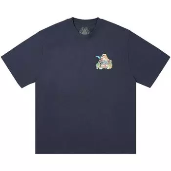 Palace Футболка P Sea темно-синяя унисекс топы синего цвета P27TS356 XL