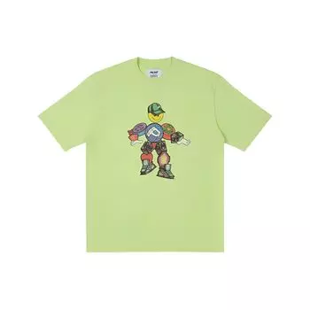 Palace Футболка Pez Pezman, мультяшный графический принт, короткий рукав, круглый вырез, топы унисекс, зеленая P21TS126 M