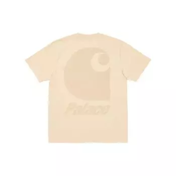 Palace Футболка с карманами совместной серии WIP FW23 от Carhartt с нашивкой-логотипом и топами унисекс с принтом на спине Off-White I032478-OFFWHITE L