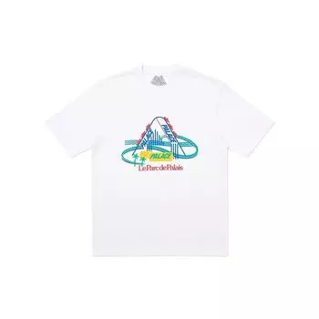 Palace Футболка с коротким рукавом с принтом French Ones, топы унисекс, белая PAL-SS20-100 L