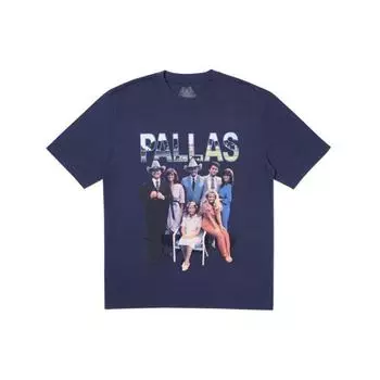 Palace Футболка с короткими рукавами «Паллада», персонаж фильма «Вражда», топы унисекс, темно-синий P16TS070 S