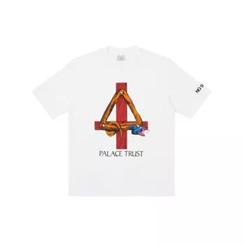 Palace Футболка с круглым вырезом Trust Animal Print унисекс, топы белые P21TS245 M