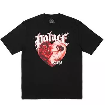 Palace Футболка Save Thyself, черные топы унисекс P26TS123 M
