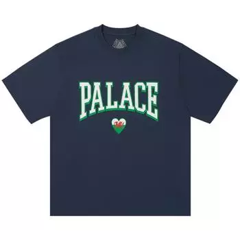 Palace Футболка Squad темно-синяя унисекс-топы синего цвета P27TS031 L