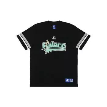 Palace Футболка Starter в полоску с логотипом и короткими рукавами, топы унисекс, черный PAL-FW22-146 M