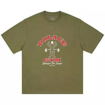 Palace Футболка Stronger For Longer Темно-зеленый Унисекс Топы P28TS076 L