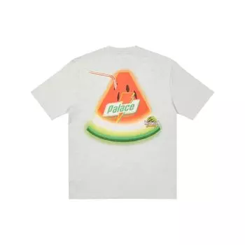 Palace Футболка Sugar серая меланжевая унисекс-топы P20TS024 XL