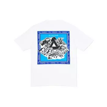 Palace Футболка свободного покроя с круглым вырезом «Getting Higher» унисекс, белая P13TS069 S