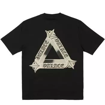 Palace Футболка Tri-Og Черные топы унисекс P26TS180 S