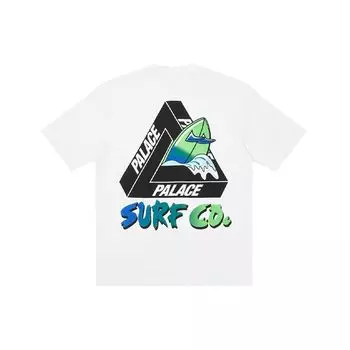 Palace Футболка Tri-Surf Co SS22 Топы унисекс Белая P22TS158 M