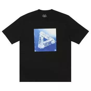 Palace Футболка Under The Weather, черные топы унисекс P25TS215 S