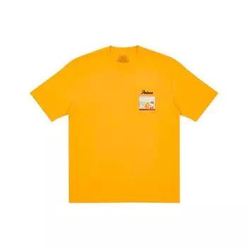 Palace Футболка унисекс с карманом Garfield FW21, оранжевая P21TS115 XL